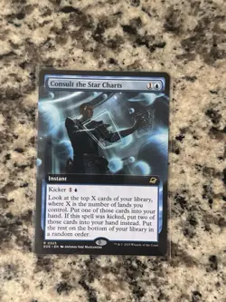 MTG Consult the Star Charts NM Non-foil Extended Art Edge of Eternities - Image 1