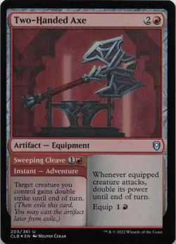 Two-Handed Axe - FOIL - U Commander Legends: Battle for Baldur's Gate 203 - MTG - Image 1