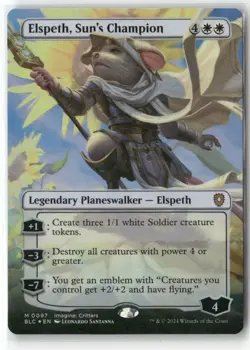 Elspeth, Sun's Champion (Borderless) Commander: Bloomburrow Foil - Image 1