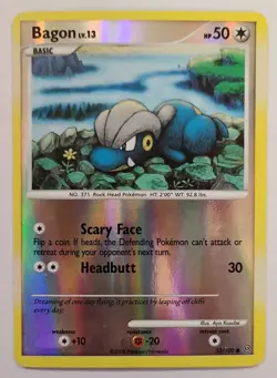 Pokemon BAGON 53/100 Reverse Holo Stormfront - Played 🍒 - Image 2