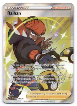 Raihan NM Silver Tempest Trainer Gallery TG27/TG30 Pokemon TCG Holo - Image 1