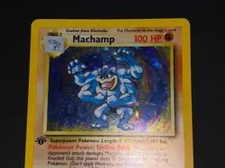 Pokemon TCG - Machamp - Base Set (Deck Exclusives) - 8 - Good - 1st edition - Ho - Image 4
