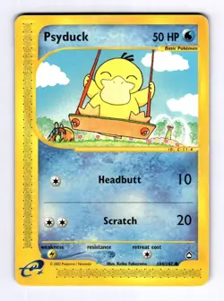 Psyduck Aquapolis #104 (2003) Common HP Pokemon - Image 1