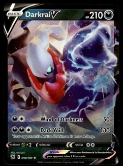 Pokemon TCG SWSH10: Astral Radiance #098/189 Darkrai V NM - Image 1