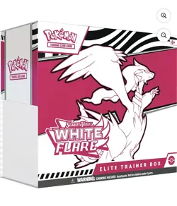 Pokemon TCG Scarlet Violet White Flare Elite Trainer Box ETB Sealed Free Ship - Image 1