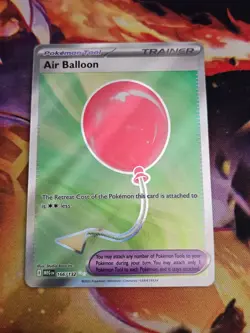 AIR BALLOON Ultra Rare Holo Trainer #166/132 Pokemon Mega Evolutions English NM - Image 1