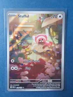 Stufful 154/132 Mega Evolutions Illustration Rare Near Mint Pokemon - Image 1