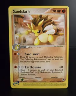 Pokemon TCG - SANDSLASH - 21/100 - RARE - EX: SANDSTORM (2003) - VINTAGE - NM - Image 1