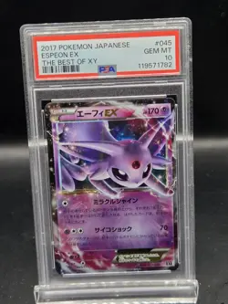 2017 POKEMON JPN THE BEST OF XY #045 ESPEON EX PSA 10 - Image 1