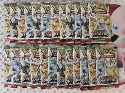 Pokemon Prismatic Evolutions Booster Pack Bundle Lot Of 24 Factory Sealed - Image 1
