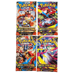 NEW Mega Evolution Pokemon Booster Pack Art Set - Lot of 4 Sealed Packs - Image 1