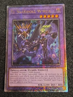 Yu-Gi-Oh! TCG El Shaddoll Winda RA04-EN052 Quarter Century Secret Rare 1st Ed NM - Image 1