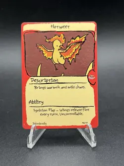 PokeDoodly Hotweet 146/151 1st Edition Card - Moltres Fan Art - Image 1