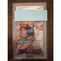 PSA 10 O-nami ST18-002 C 8 Packs Battle Winner One Piece Card Japanese 2025 - Image 1