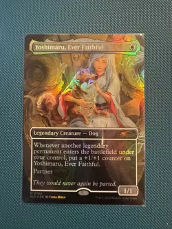 Yoshimaru, Ever Faithful Foil Secret Lair Raining Cats and Dogs Card - Image 1
