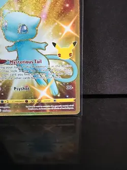 Pokemon Mew Holo Rare TCG Gold Card Celebrations 25th Anniversary 025/025 - Image 5