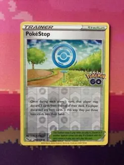 Pokemon Card PokeStop Pokemon Go Reverse Holo 068/078 Near Mint - Image 1
