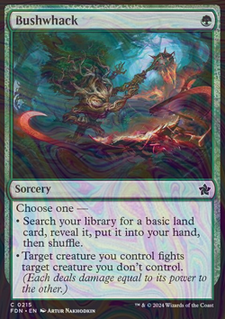 Foil Bushwhack - Foundations | MTG Card - Image 3