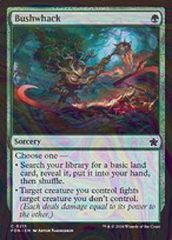 Foil Bushwhack - Foundations | MTG Card - Image 4