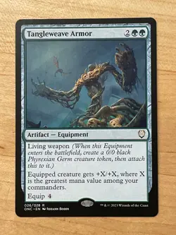 MTG NM Tangleweave Armor [Phyrexia: All Will be One Commander] - Image 1