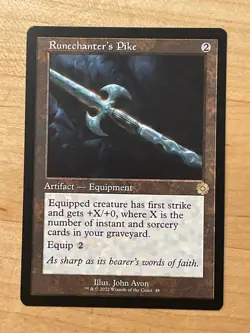 MTG NM Runechanter's Pike [The Brothers' War Retro Artifacts] - Image 1