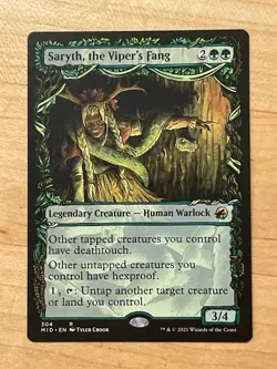 MTG NM Saryth, the Viper's Fang Showcase [Innistrad Midnight Hunt] - Image 1