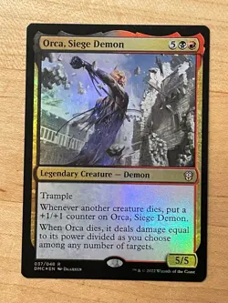 MTG NM Orca, Siege Demon Foil [Dominaria United] - Image 1