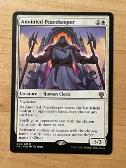 MTG NM Anointed Peacekeeper [Dominaria United] - Image 1
