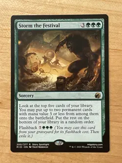 MTG NM Storm the Festival [Innistrad Midnight Hunt] - Image 1