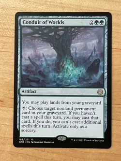 MTG NM Conduit of Worlds [Phyrexia: All Will be One] - Image 1