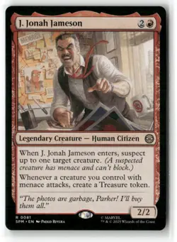 J. Jonah Jameson Marvel's Spider-Man Regular MTG 0081 NM Magic - Image 1