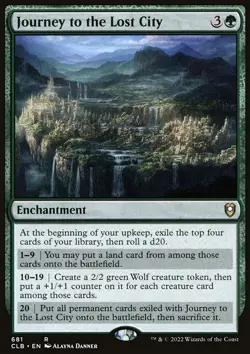 Journey to the Lost City - Commander Legends: Battle for Baldur's Gate | MTG Car - Image 3