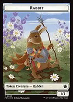 Rabbit - Foundations Tokens | MTG Card - Image 4