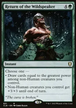 Return of the Wildspeaker - Commander Legends: Battle for Baldur's Gate | MTG Ca - Image 3