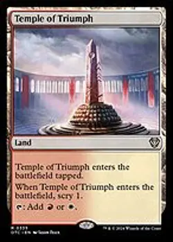 Temple of Triumph - Outlaws of Thunder Junction Commander | MTG Card - Image 4