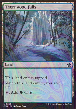 Foil Thornwood Falls - Foundations | MTG Card - Image 3