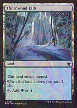 Foil Thornwood Falls - Foundations | MTG Card - Image 4