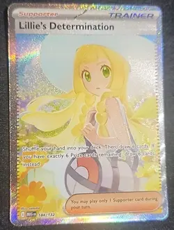 Pokemon Lillie's Determination SIR 184/132 Mega Evolution ENGLISH Pack Fresh - Image 3