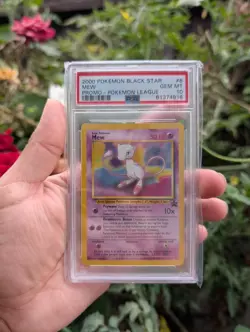 Pokemon Black Star Mew Promo-Pokemon League #8 2000 PSA 10 - Image 1