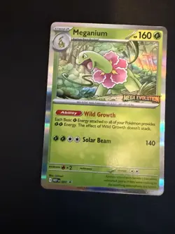 Meganium Mega Evolution Stamped Build and Battle Promo 001 Pokemon IN HAND NEW - Image 1