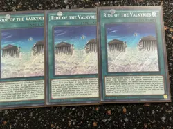 Yugioh 3x Ride Of The Valkyries SHVA 1st Ed Secret Rare NM/VLP - Image 1