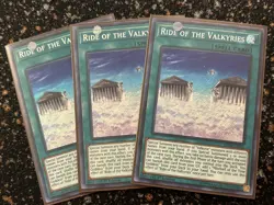 Yugioh 3x Ride Of The Valkyries SHVA 1st Ed Secret Rare NM/VLP - Image 5