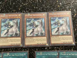 Yugioh 3x Valkyrie Brunhilde SHVA 1st Ed NM/VLP - Image 1