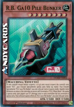 R.B. GA10 PILE BUNKER • Super R • DOOD IT092 • 1Ed • Yugioh! • ANDYCARDS - Image 1