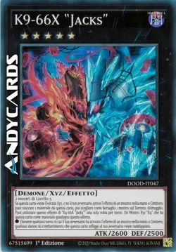 K9-66X JACKS • Super R • DOOD IT047 • 1Ed • Yugioh! • ANDYCARDS - Image 1