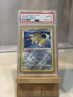 Radiant Jirachi PSA 10 Gem Mint 120/195 - Silver Tempest Pokemon Card Holo Rare - Image 1