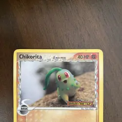 Pokemon TCG Chikorita Holo Card 44/101 EX Dragon Frontiers Delta Species 2006 - Image 2