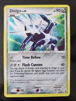 Dialga 1/130 Holo Pokemon TCG Diamond and Pearl Rare Card NM Near Mint - Image 1
