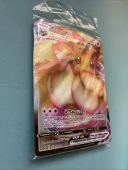 Eevee VMAX SWSH087 Black Star Promo Full Art Ultra Rare Card Pokemon TCG SEALED - Image 2