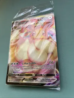 Eevee VMAX SWSH087 Black Star Promo Full Art Ultra Rare Card Pokemon TCG SEALED - Image 3